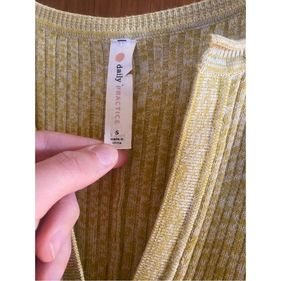 NWOT Daily Practice by Anthropologie Yellow Alla Midi Dress - Picture 9 of 10